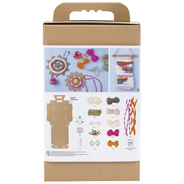 Weaving Complete Craft Kit | Makes 3 Wall Hangings | Kids Soft Crafts