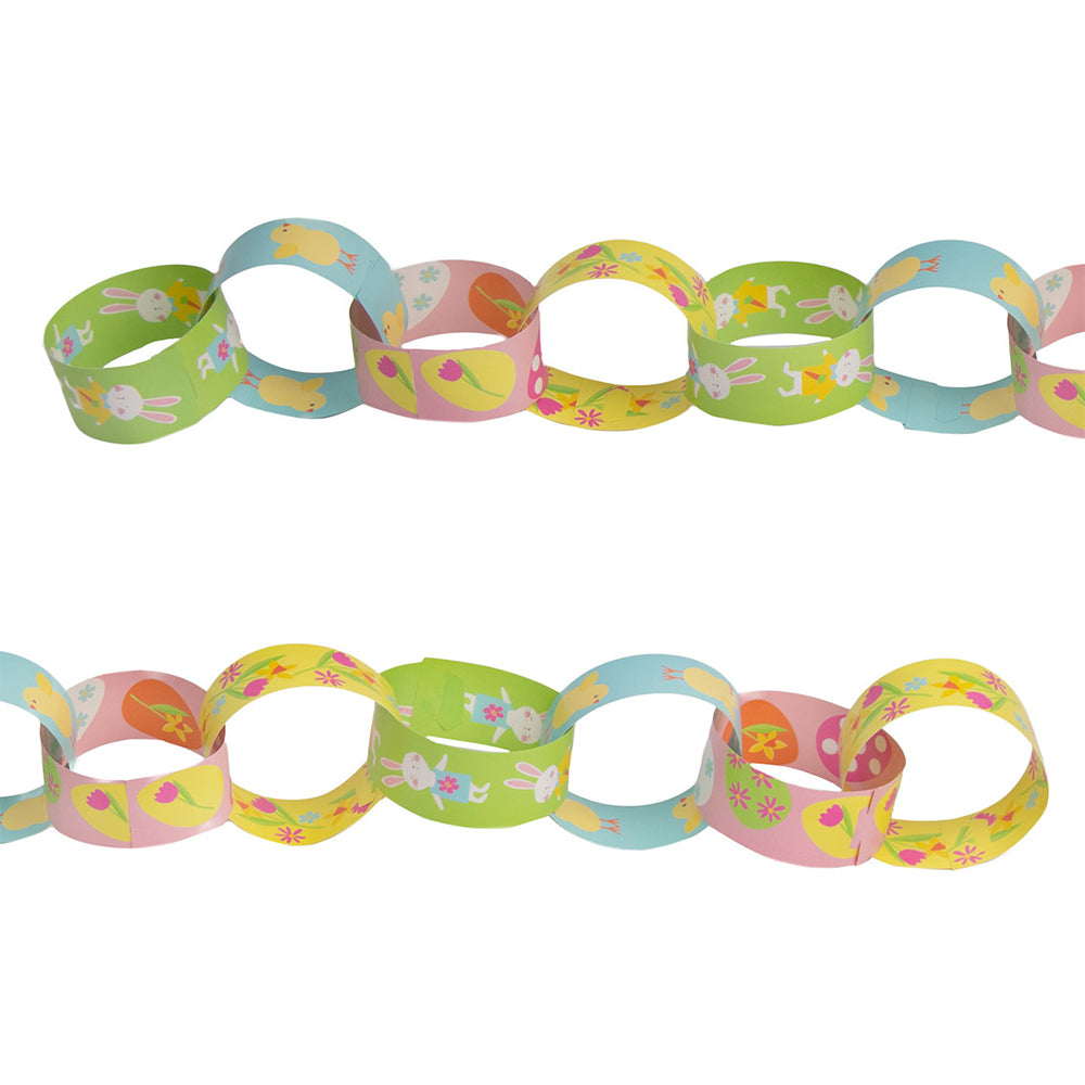 100 Easy Assemble Paper Chains | Easter Party & Tree Decoration