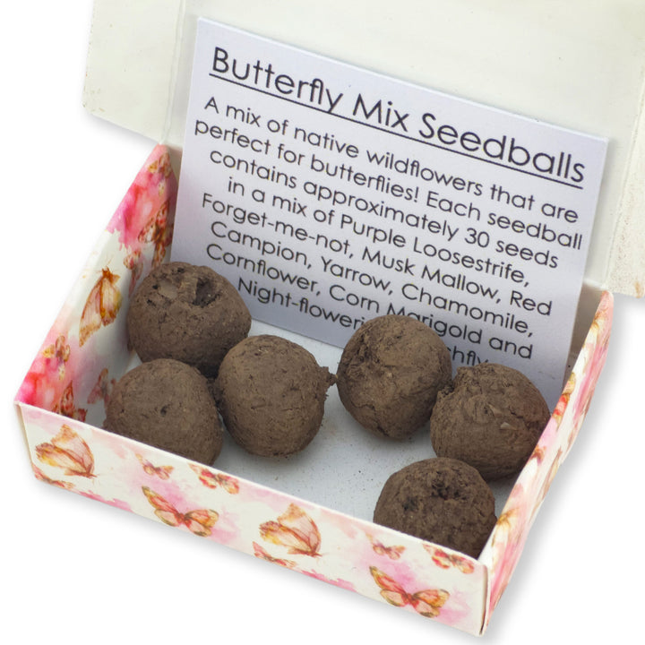 Best Nana | 6 Seedball Matchbox | Butterfly Mix | Cracker Filler | Little Gift