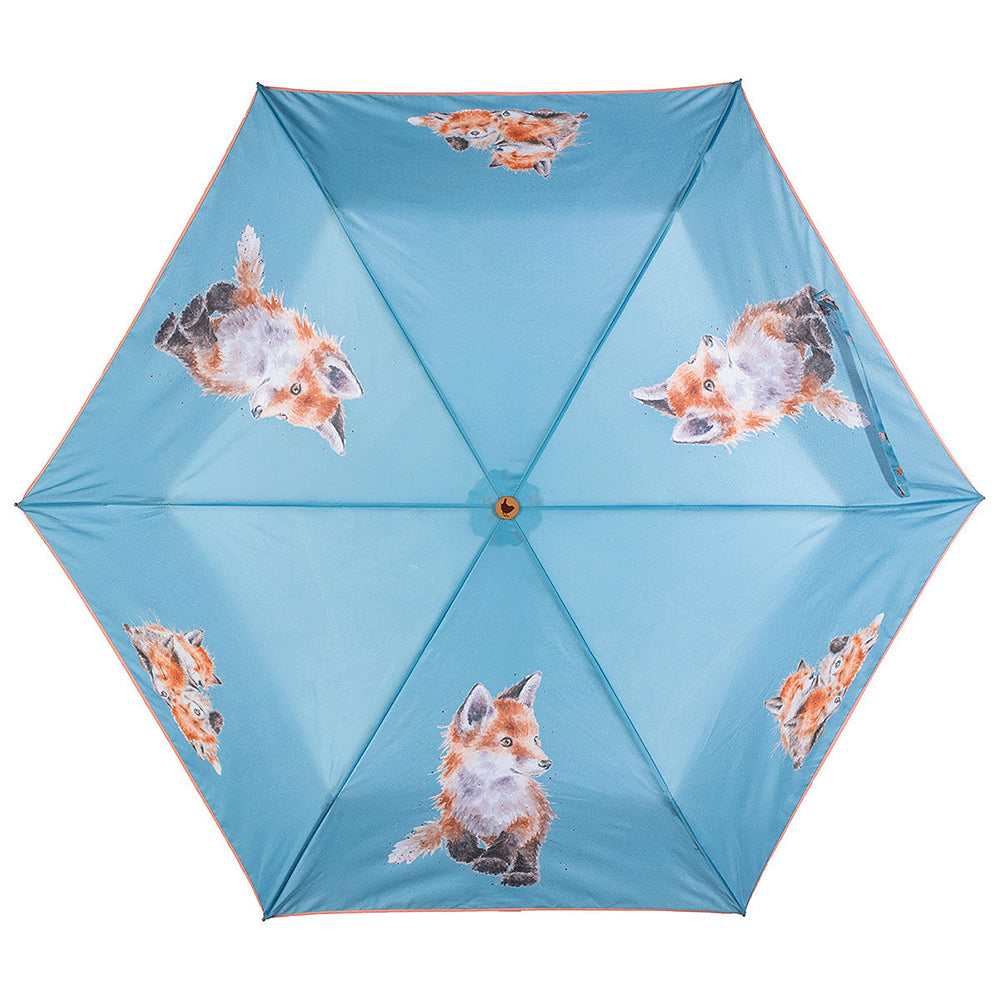 Born to be Wild | Fox Design | Handbag Sized Umbrella | Wrendale Designs