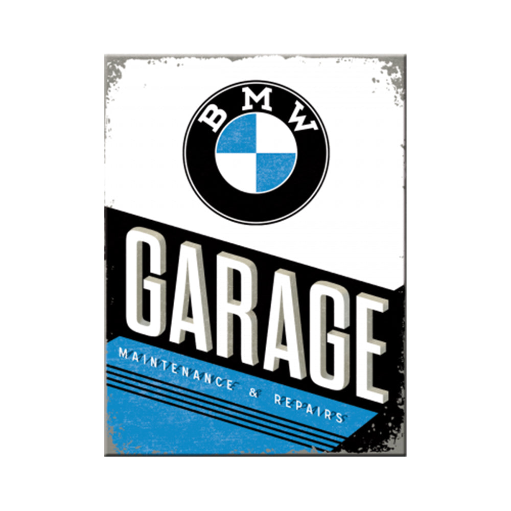 BMW Garage | Tin Magnet | Little Gift | Cracker Filler