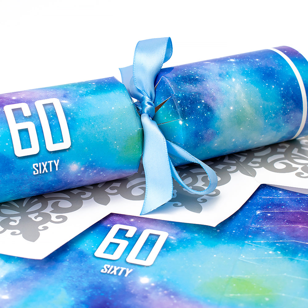 6 Galaxy - 60th Birthday Cracker Making Craft Kit - Make & Fill Your Own