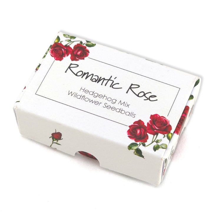 Romantic Rose | Hedgehog Friendly Seedball Box | Valentines Cracker Filler Gift