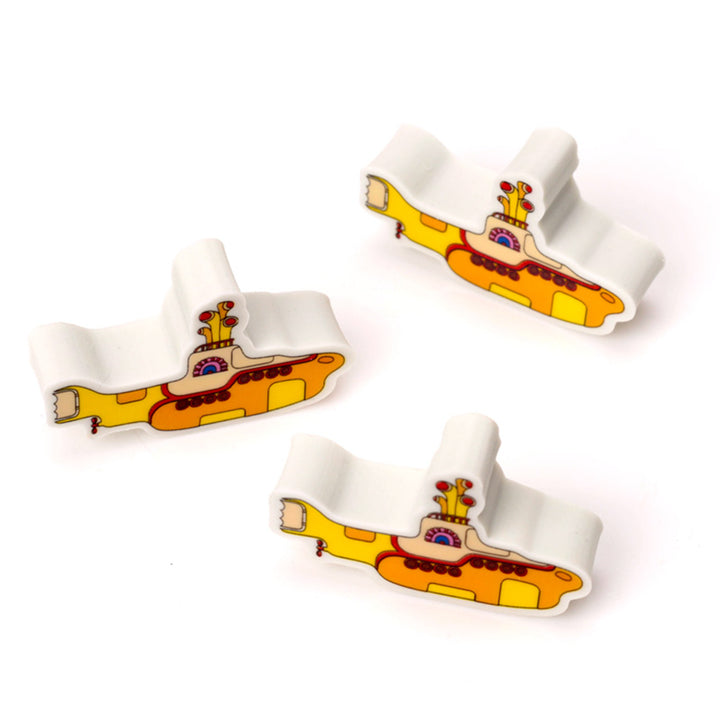 The Beatles | Yellow Submarine | 3 Piece Eraser Set | Little Gift | Cracker Filler