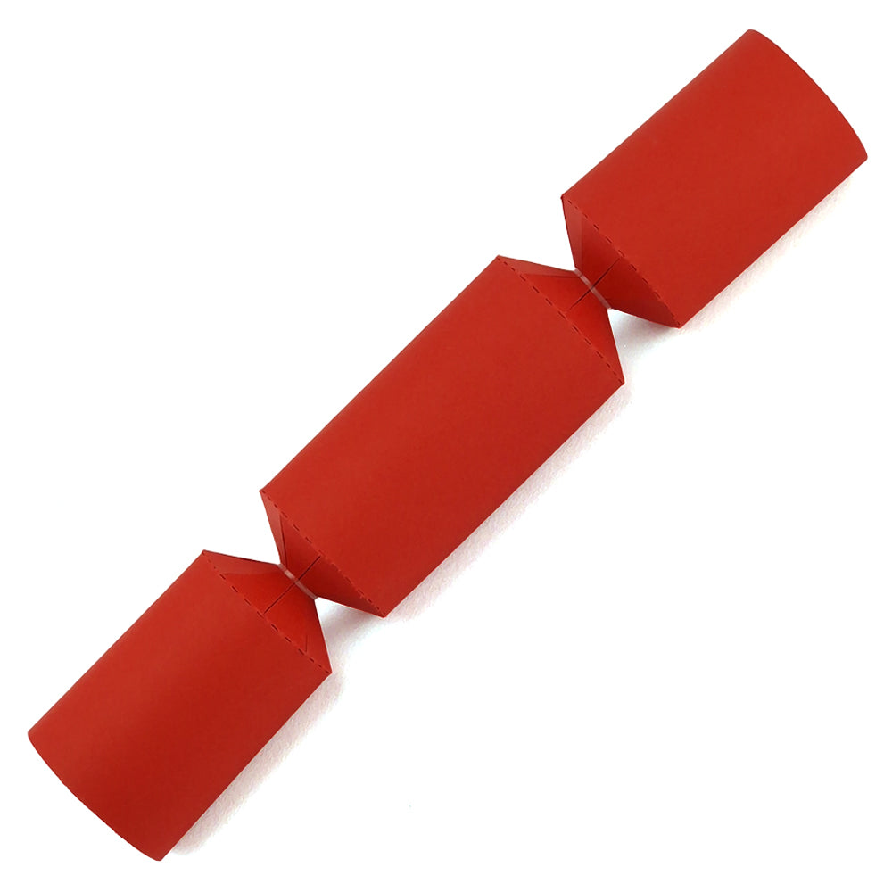Rich Red | Small Crackers | Make &amp; Fill Your Own Crackers | Eco Recyclable