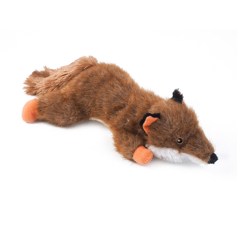 Furry Fox Squeaky Plush Dog Toy - 40cm