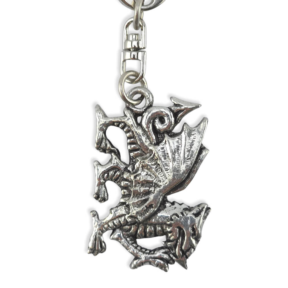 Welsh Dragon Chunky English Pewter 3D Keyring Little Gift Cracke welsh-dragon-chunky-english-pewter-3d-keyring-little-gift-cracke