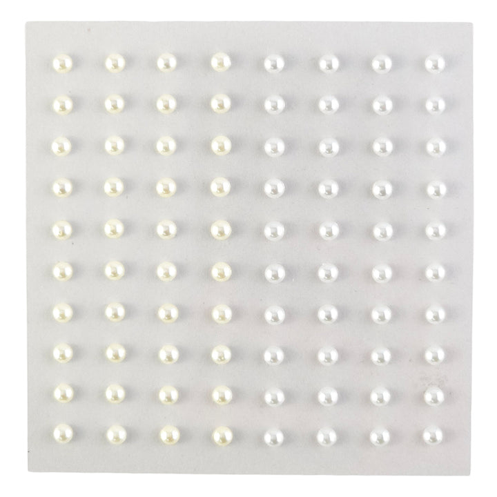 Self Adhesive Gems or Pearls | 4mm | 80 per Sheet | Crafts & Papercrafts