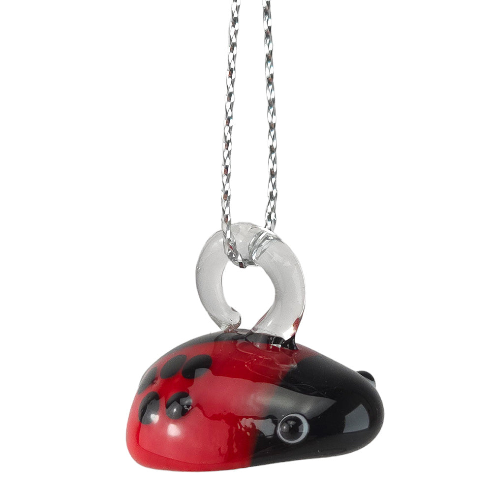 Ladybird | Hanging Glass Ornament | Mini Gift | Cracker Filler