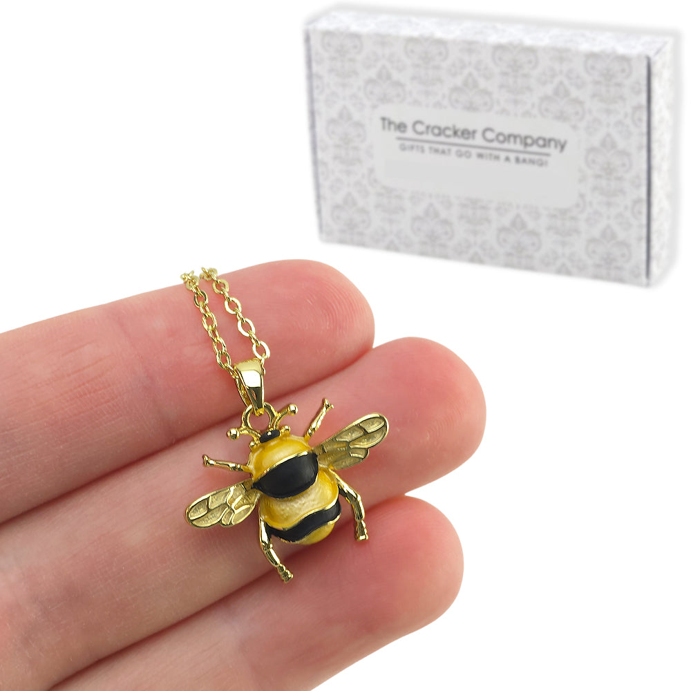Bumblebee | Gold Plated Necklace | Little Gift | Cracker Filler