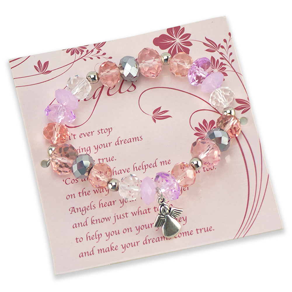 Angels | Pink | Christian Faith Bracelet | Little Gift