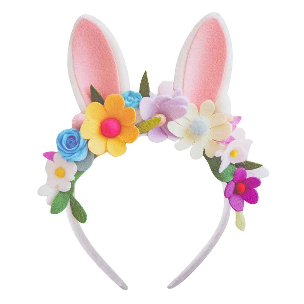 Easter Floral Headband Craft  Kit | Make Your Own Bunny Ears for Kids