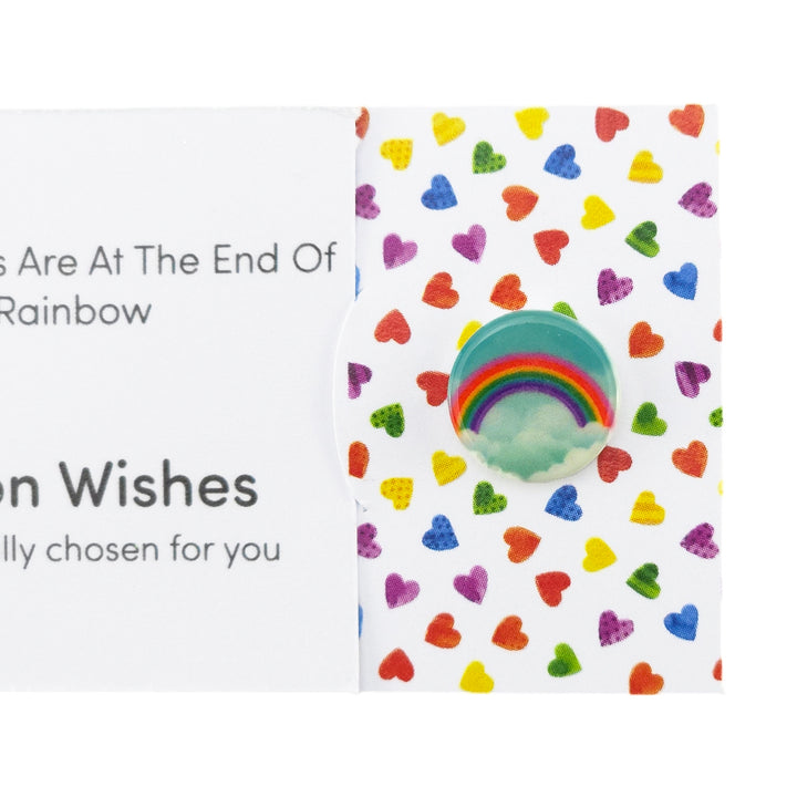 Dreams Are At The End of a Rainbow | Button Wishes Sew On Token | Little Gift