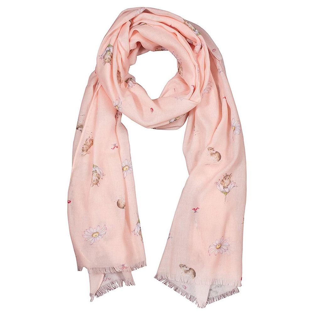 Oops a Daisy! | Cute Mouse | Ladies Lightweight Scarf | Wrendale Designs