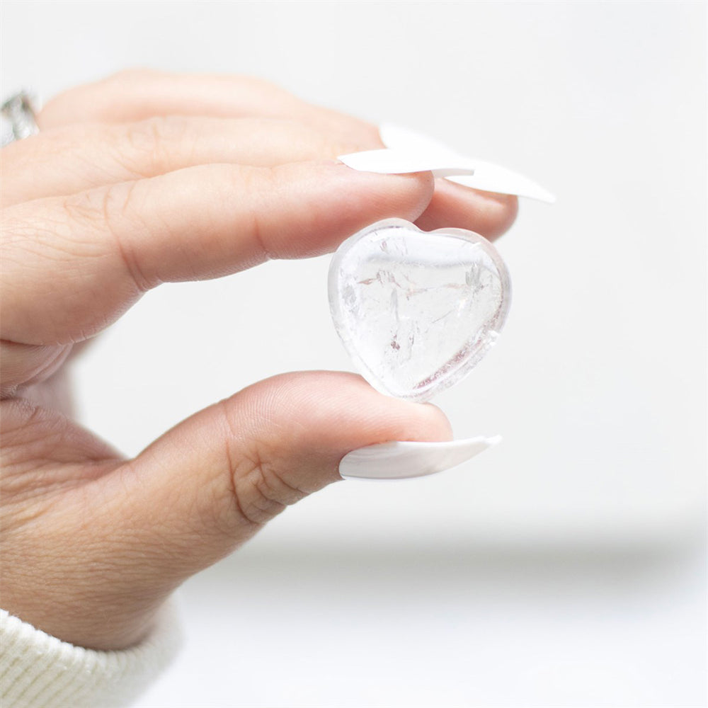 You Rock | Clear Quartz Crystal Heart | Clarity | Mini Gift | Cracker Filler