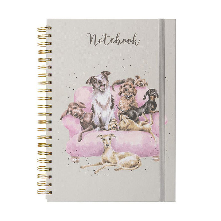 Movie Night Dogs | A4 Spiral Bound Notebook | Wrendale Designs