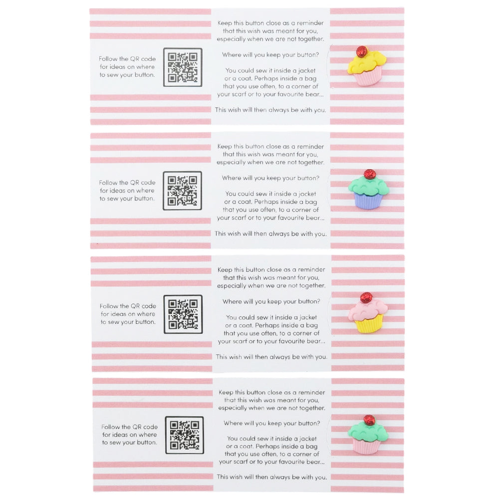 You Are The Cherry On Top of My Cake | Button Wishes Sew On Token | Little Gift