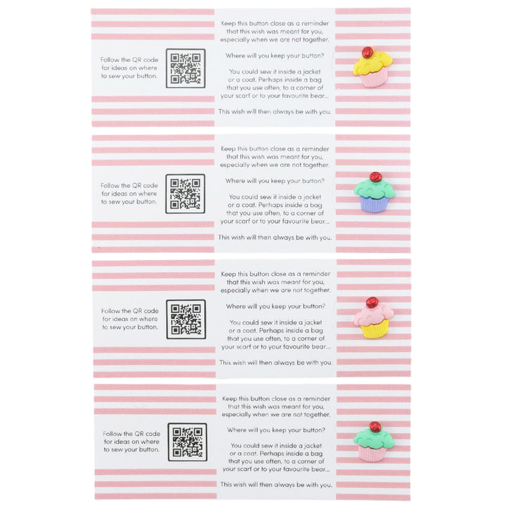 You Are The Cherry On Top of My Cake | Button Wishes Sew On Token | Little Gift