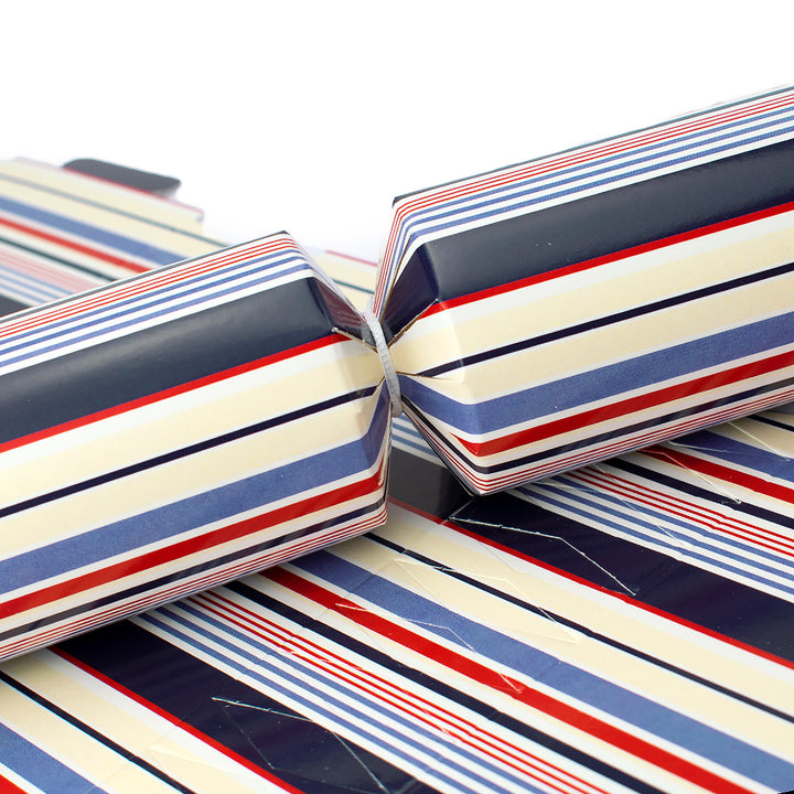 6 Large Yacht Stripe Crackers - Make & Fill Your Own Kit