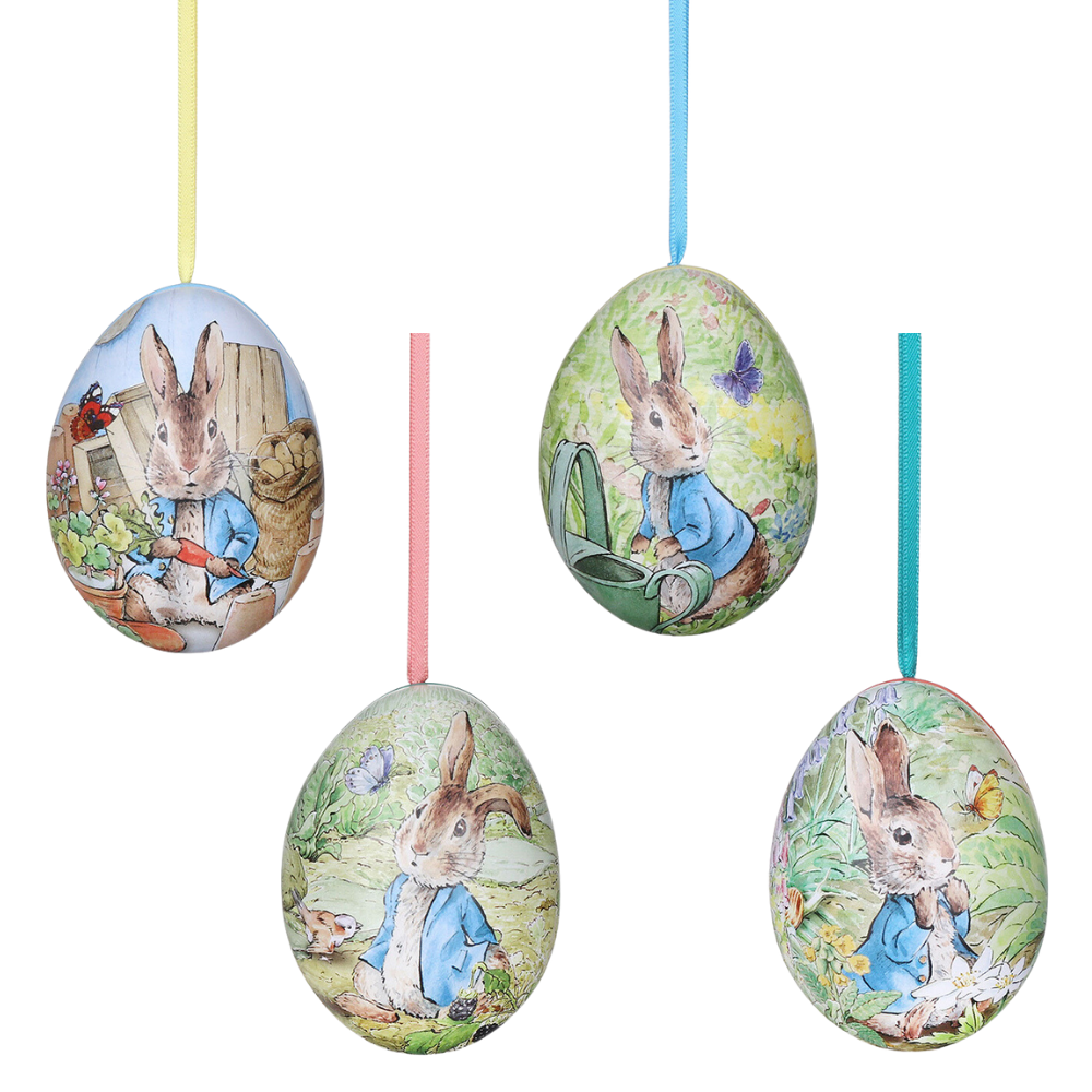 Cute Peter Rabbit Two-Part Hanging Egg | Fillable Easter Egg