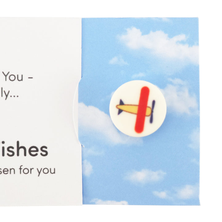 So Proud of You - You Will Fly | Button Wishes Sew On Token | Cracker Filler