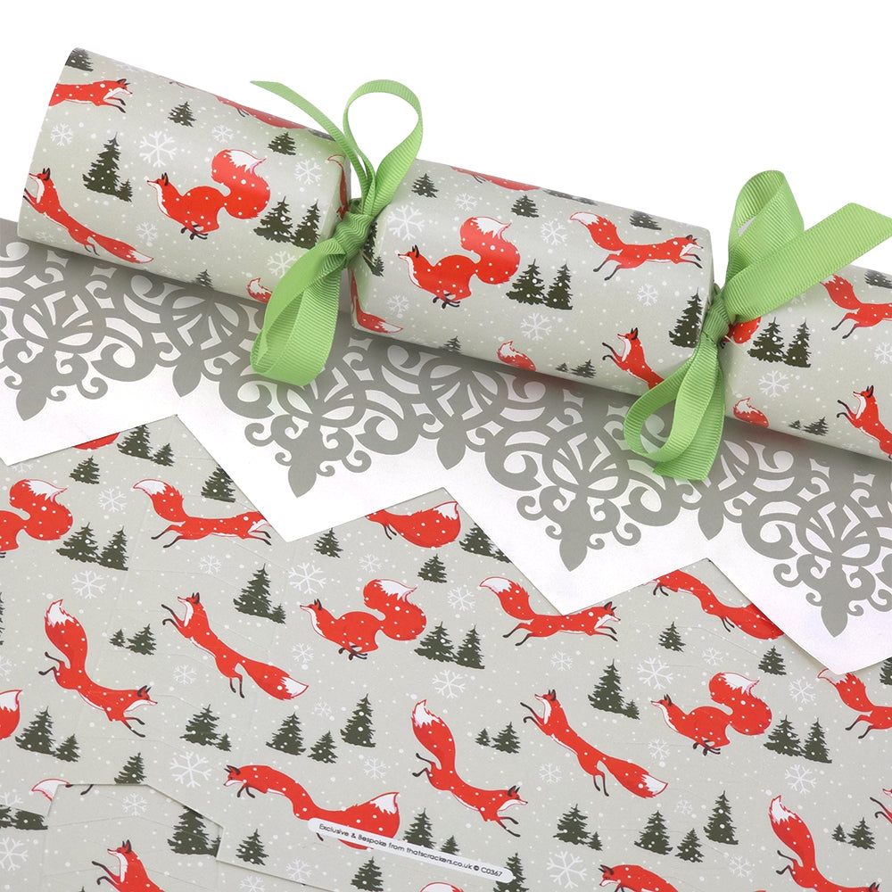 Christmas Fox | Cracker Making Craft Kit | Make &amp; Fill Your Own