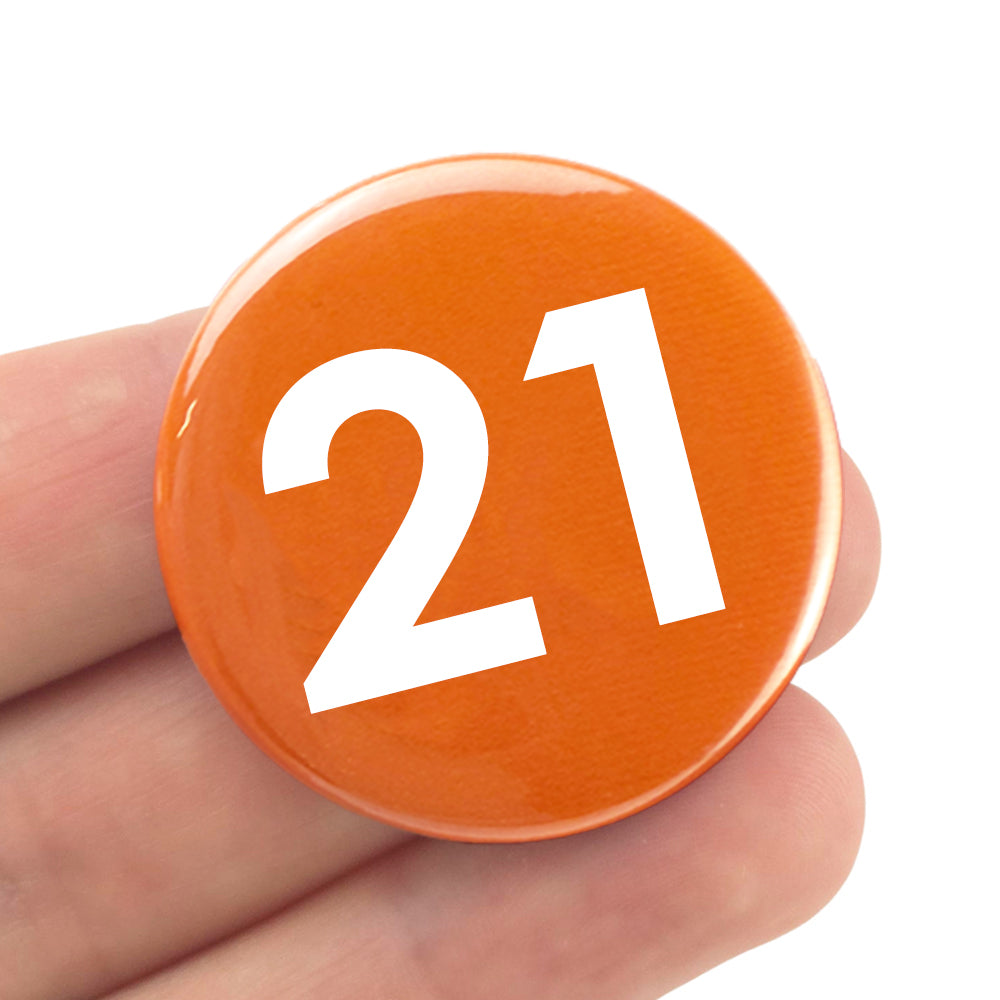 Milestone Birthday | 38mm Pin Badge | Cracker Filler | Mini Gift