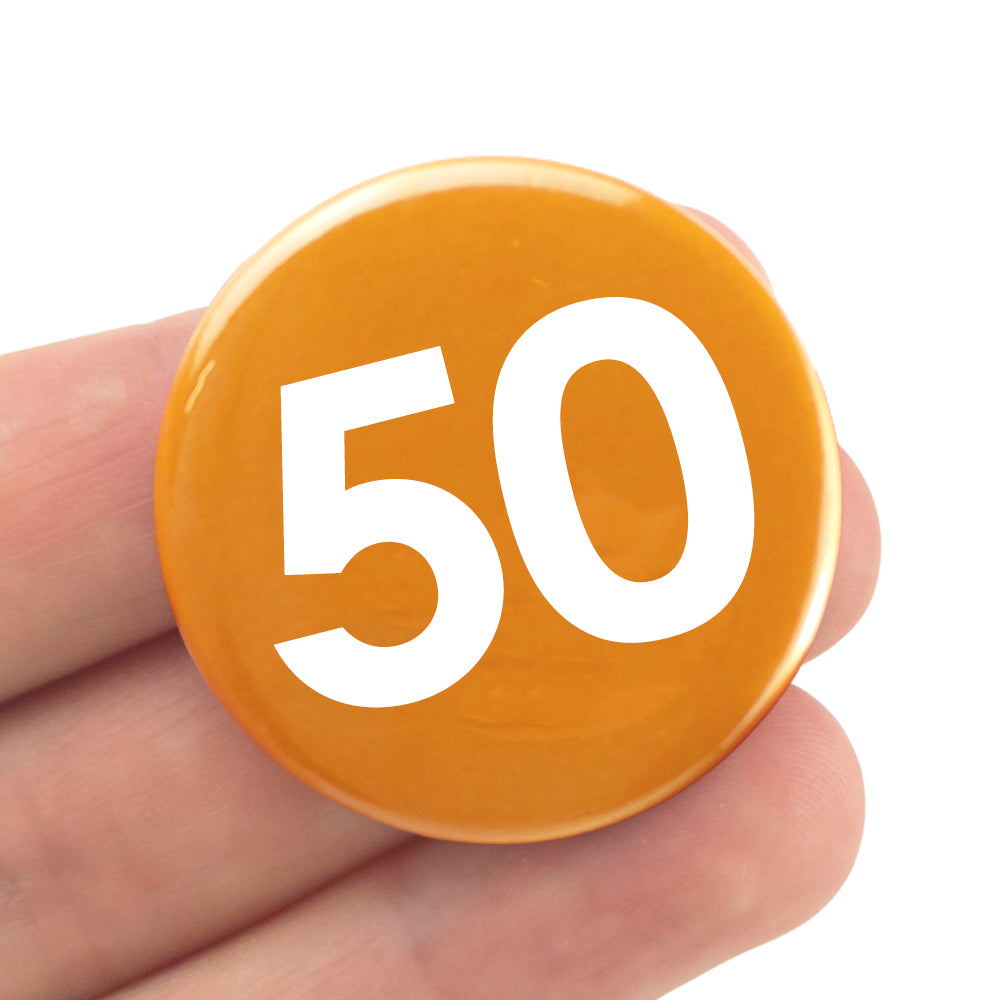 Milestone Birthday | 38mm Pin Badge | Cracker Filler | Mini Gift