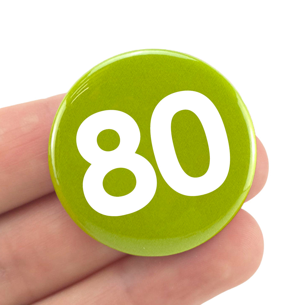 Milestone Birthday | 38mm Pin Badge | Cracker Filler | Mini Gift
