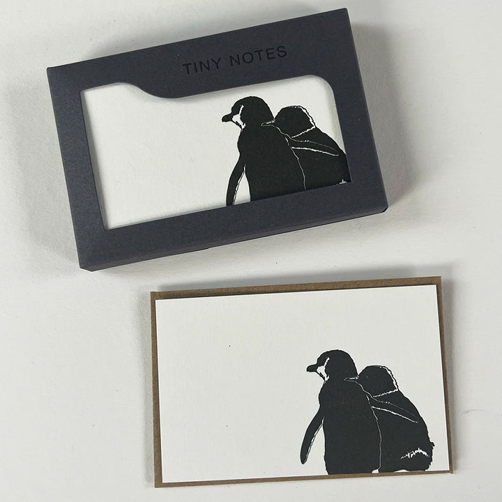 Penguin Hugs | Set of 10 Tiny Notecards &amp; Envelopes | Little Gift