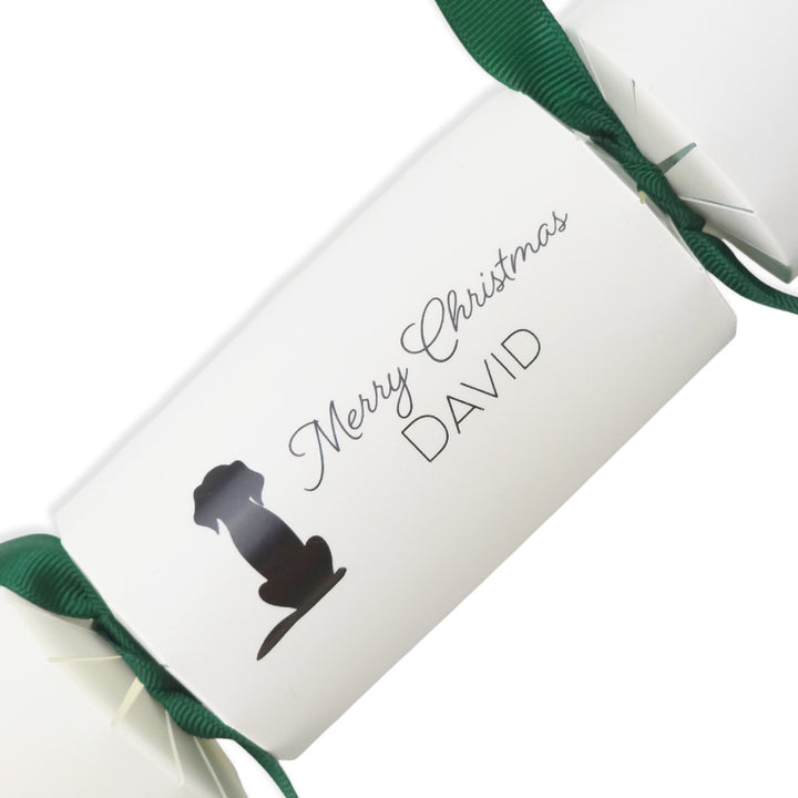 Personalised Dog Silhouette Crackers Craft Kit | Add Your Own Names | Minimum 4