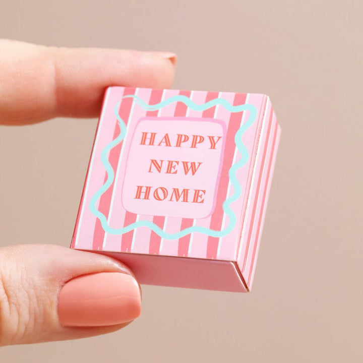 Happy New Home | Mini Matchbox Token | Little Gift | Cracker Filler