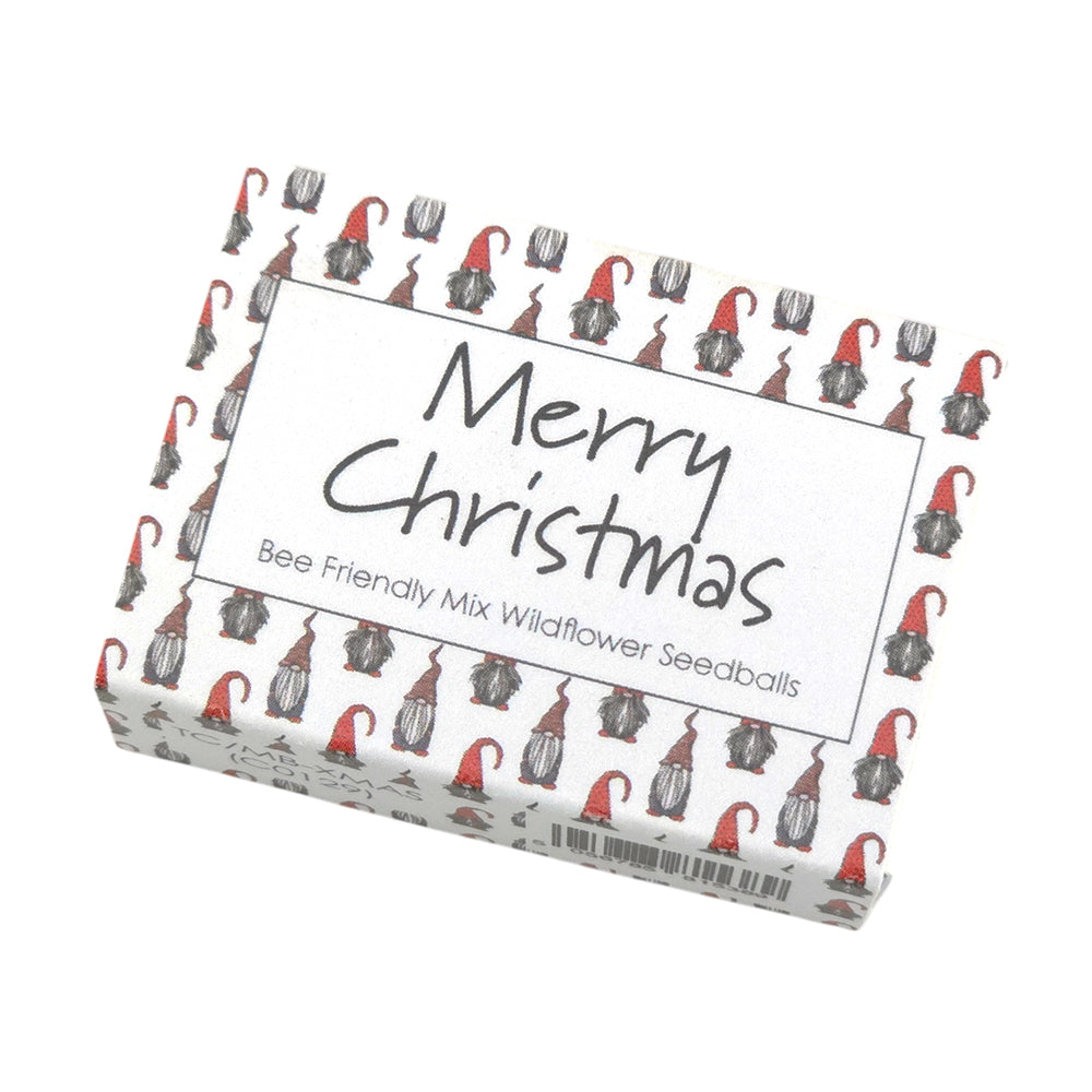 Nordic Gonk | Merry Christmas | Bee Mix 6 Seedballs | Cracker Filler | Mini Gift