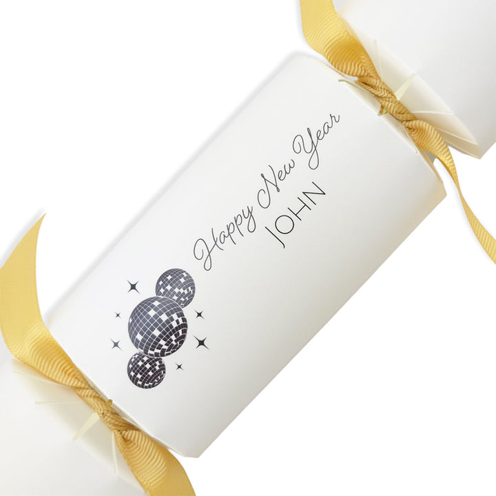 Personalised Mirror Ball New Year Crackers Kit | Add Own Names | Minimum 4