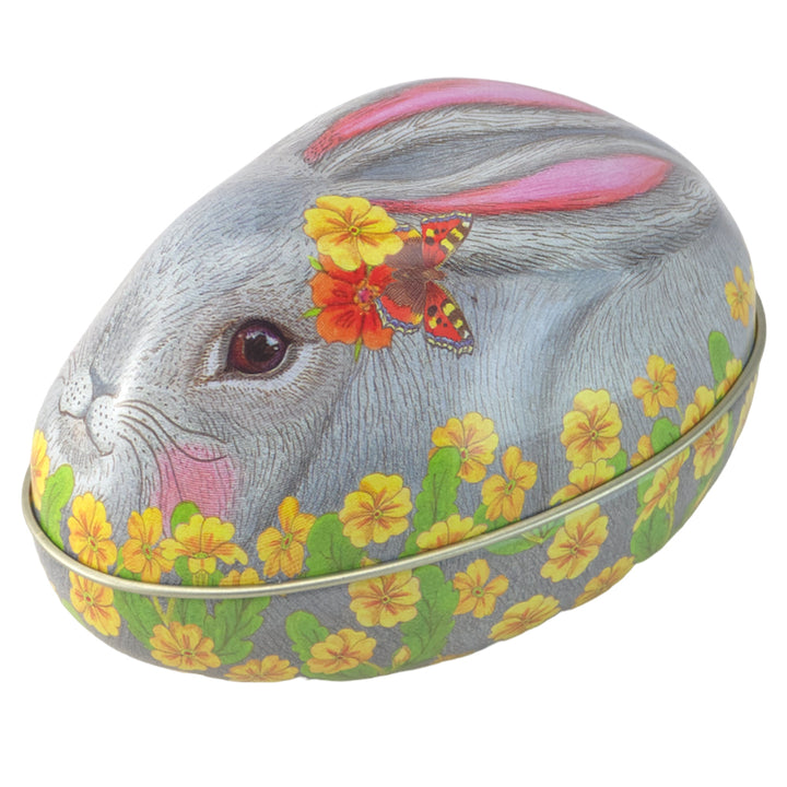 Rabbit Shaped Standing Fillable Tin Egg | Easter Home Décor | Gift Idea