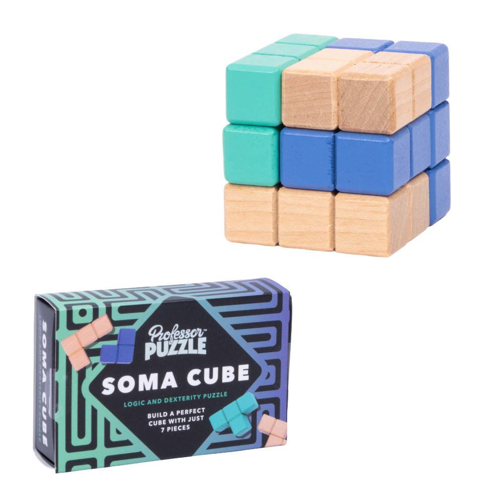 Classic Wooden Mind-bending Puzzles | Table Game &amp; Stocking Filler Gift