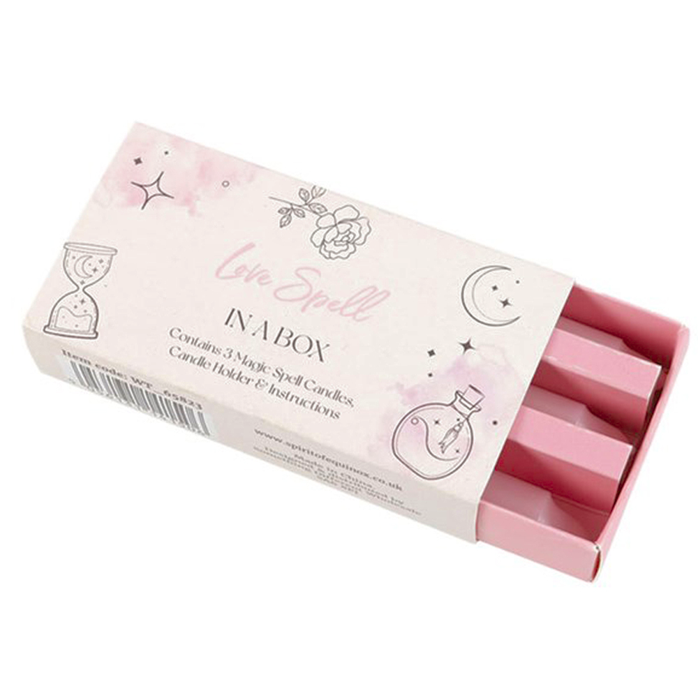Love | Magic Spell Candles | Oversized Matchbox | Little Gift | Cracker Filler