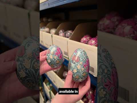 William Morris Two-Part Tinware Eggs | Fillable Easter Gift