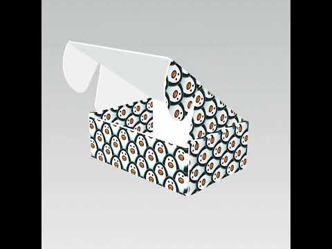 Snowtime Penguin | Little Gift Box | Soap Bar Sized | 6 Boxes | 57x88x30mm