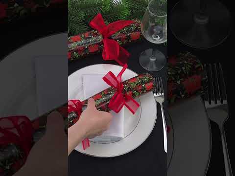 Red Christmas Poinsettia | Cracker Making Craft Kit | Make &amp; Fill Your Own