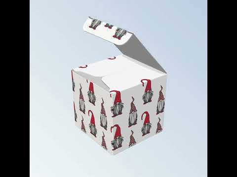 Watercolour Robins | Little Gift Box | 5cm Cube | Single or 6 Boxes