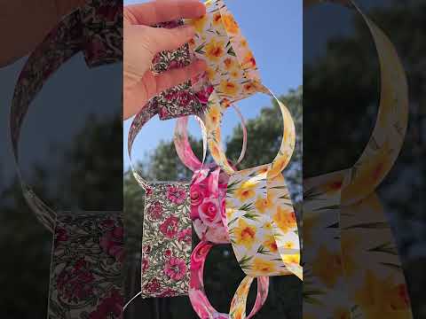30 Reusable Christmas Paper Chains | Watercolour Eucalyptus | No Glue | 2.5m