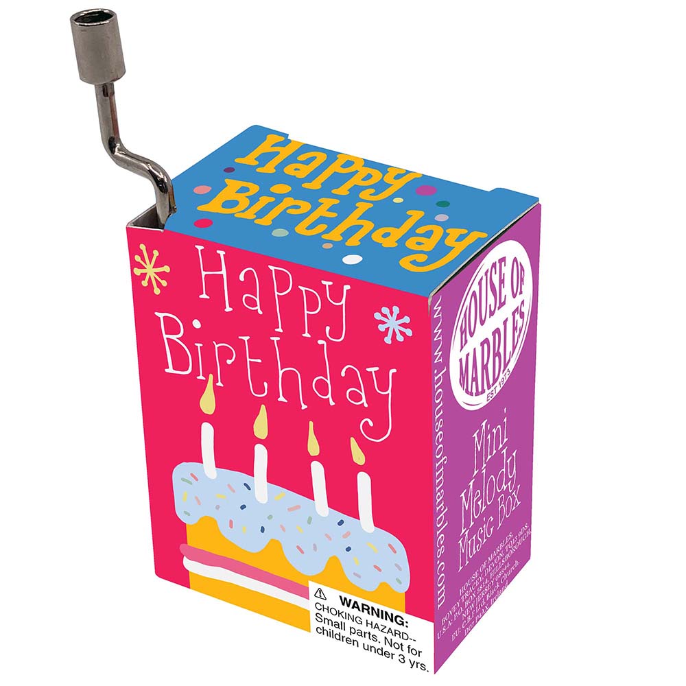 Happy Birthday | Little Wind Up Music Box | Little Gift | Cracker Filler