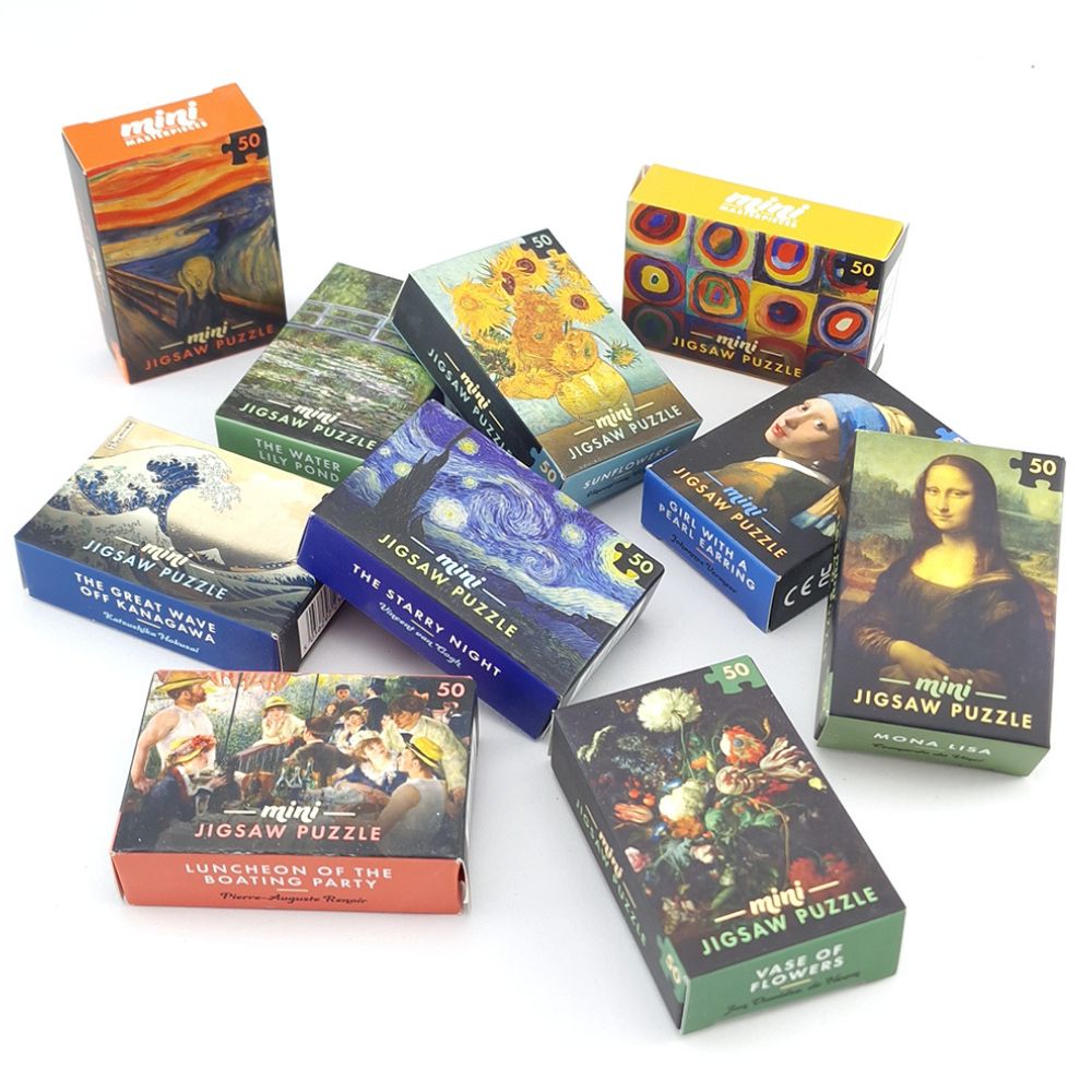 Masterpiece Mini Jigsaw Puzzle | 50 Tiny Pieces | Little Gift | Cracker Filler