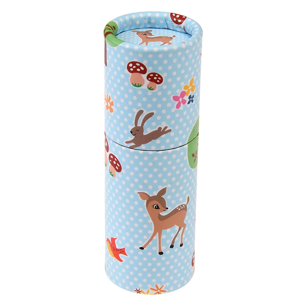 Woodland Animals | 12 Short Coloured Pencil Crayons | Little Gift | Cracker Fillers