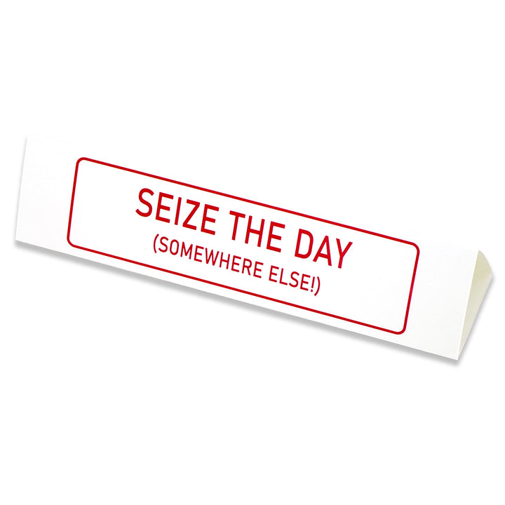 Seize the Day (Somewhere Else) | Large Desk Sign | Office Banter | Mini Gift