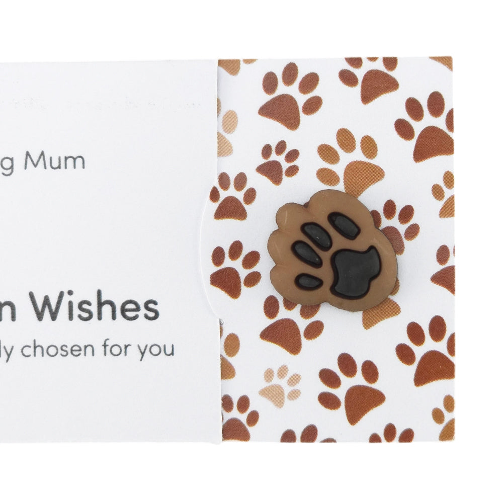 Dog Mum | Button Wishes Sew On Token | Little Gift | Cracker Filler