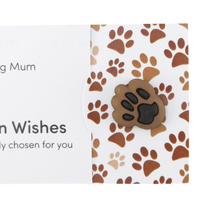Dog Mum | Button Wishes Sew On Token | Little Gift | Cracker Filler