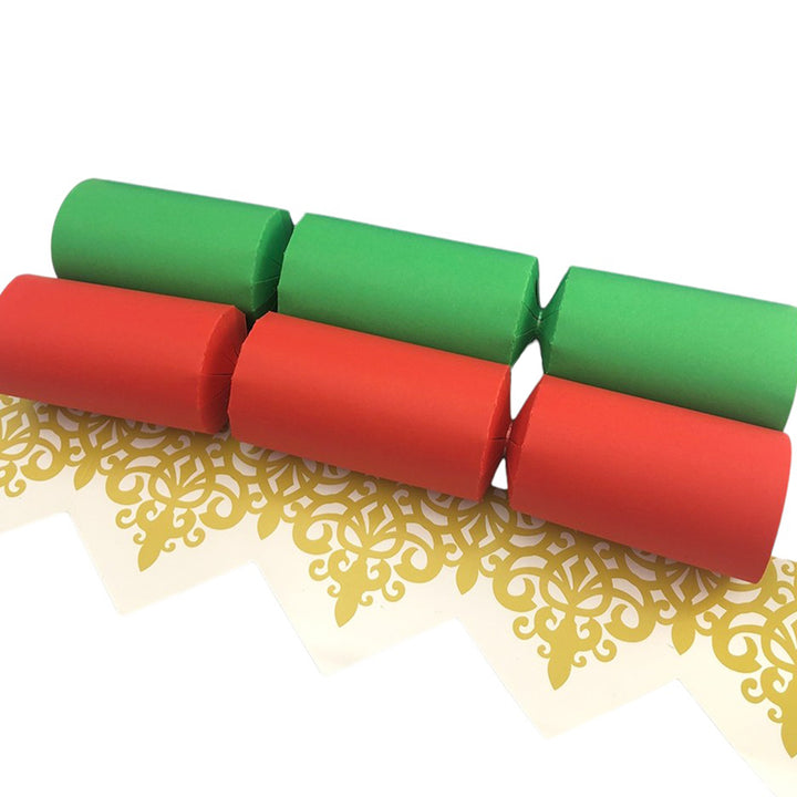 Bright Christmas Tones | Craft Kit to Make 8 Recyclable Crackers | Cracker Making