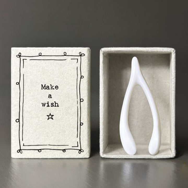 Make a Wish | Porcelain Wishbone | Cracker Filler | Little Gift